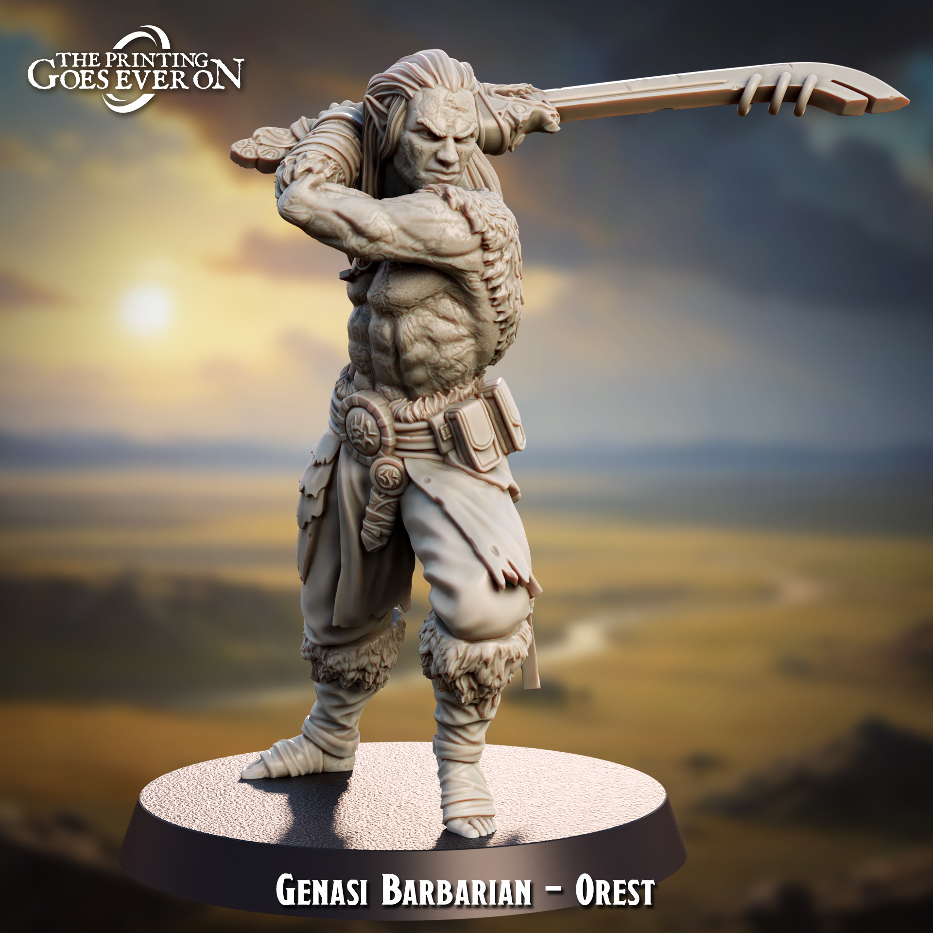 Genasi Barbarian - Orest - Presupported